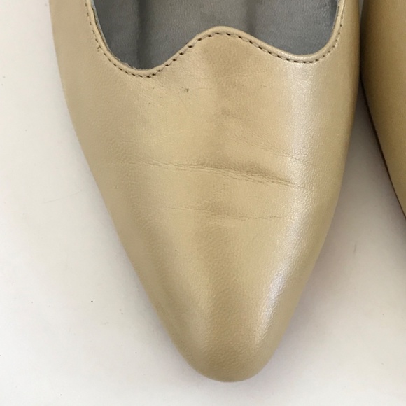 PHYLLIS POLAND Vintage Leather Heels Gold Pumps Gigi Women’s Size 8.5 - Picture 6 of 16